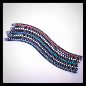 Loren Hope Clara Mini Bracelets in Gunmetal