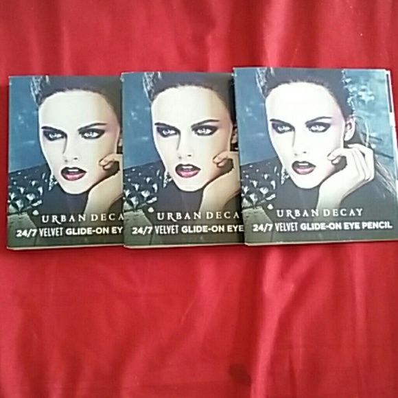 3 Urban Decay 24/7 velvet eye pencils travel size