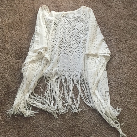 Black Poppy lace shaw