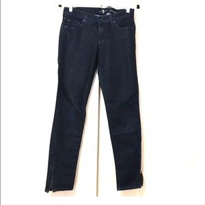 7 for all mankind gwenevere skinny ankle zip
