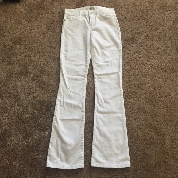 White flare Joe's jeans pants