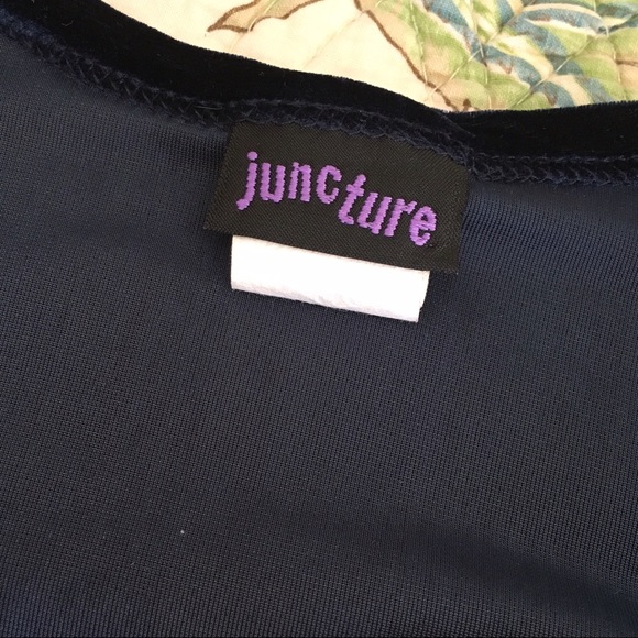 Vintage 90s long sleeve velvet top - Picture 4 of 4