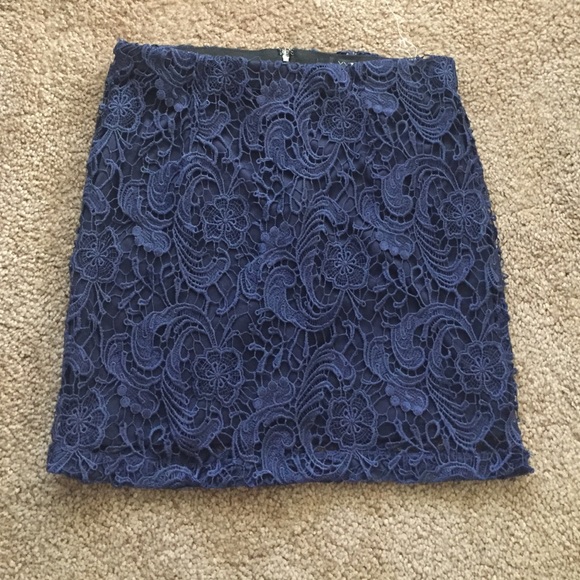 Beautiful navy lace skirt