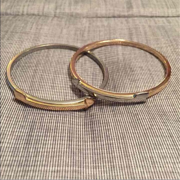 Lulus Jewelry - Two tone Double Arrow Bracelets