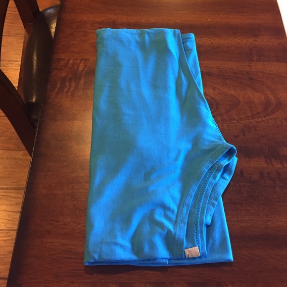 Reserved---Dazzling Blue 3/4 sleeve Piko