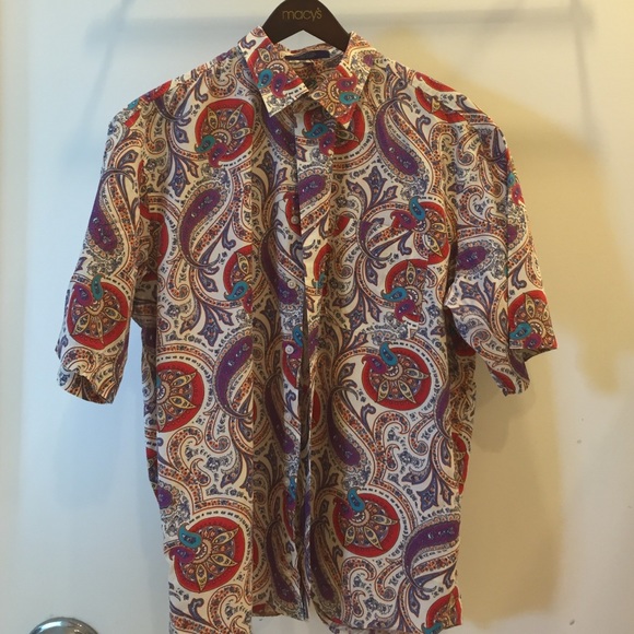 Alan Flusser 100% cotton men shirt