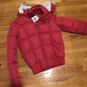 Small red Guess puffy jacket!