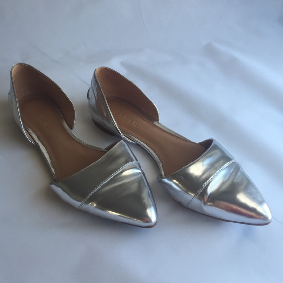 J. Crew Chrome flats