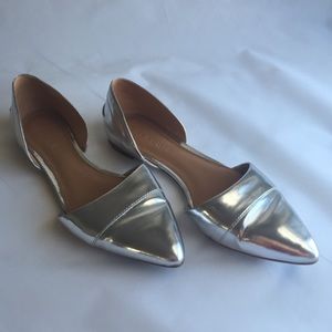 J. Crew Chrome flats