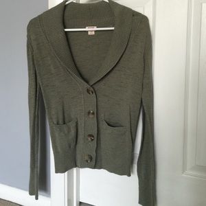 RESERVED FOR TRADE: Olive green sweater