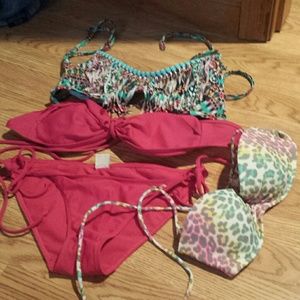 Hollister bikini and Victoria's secret top