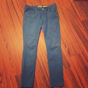 Blue skinny stretch jeans
