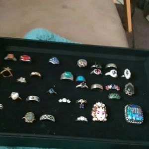 Sterling silver rings 30