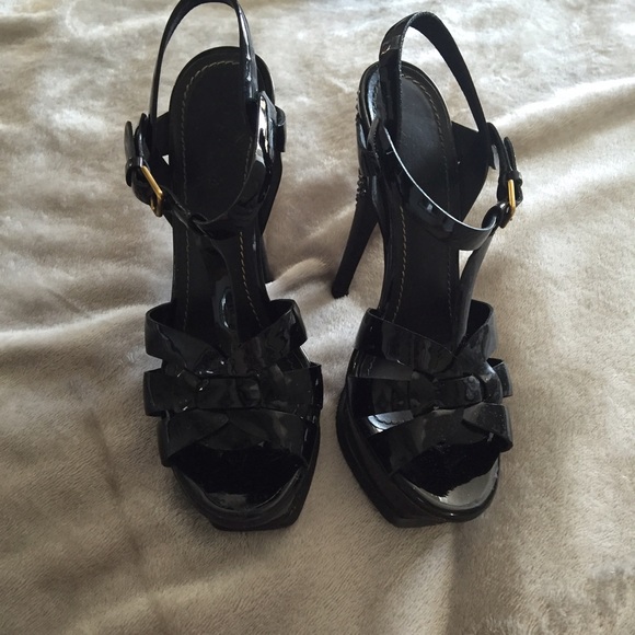 YSL Tribute Black Patent leather