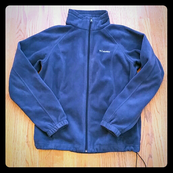 Columbia Navy Blue  Fleece Size Larg