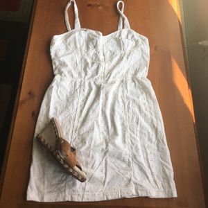 Intimately Free People White Eyelet Dress. Size LG