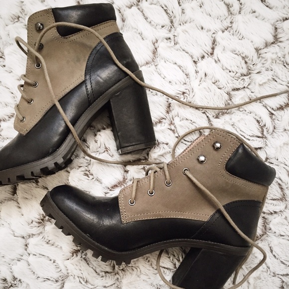 ALDO Shoes - ALDO Ankle Booties- Black and Green