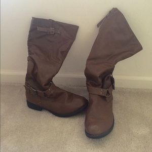 Knee Length Brown Boots