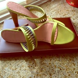 Joan and David genuine leather high heel sandal