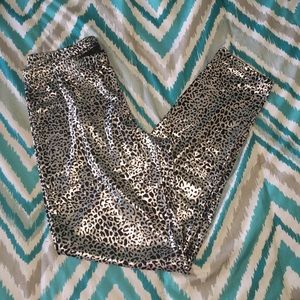 Rue 21: Metallic Leopard tights