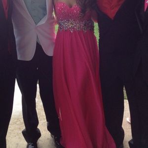 Beautiful pink prom dress