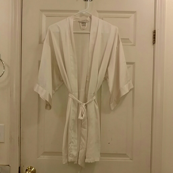 Silky robe
