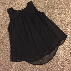 Chiffon layered sleeveless Tunic