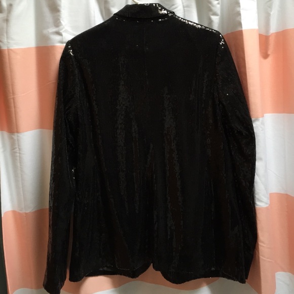 Black Sequin Blazer - image 3
