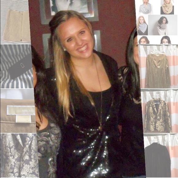Black Sequin Blazer - image 4