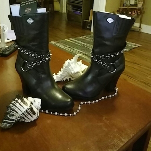 Harley Davidson Boot. Size 6 Black 254-339 -7688 - Picture 1 of 4