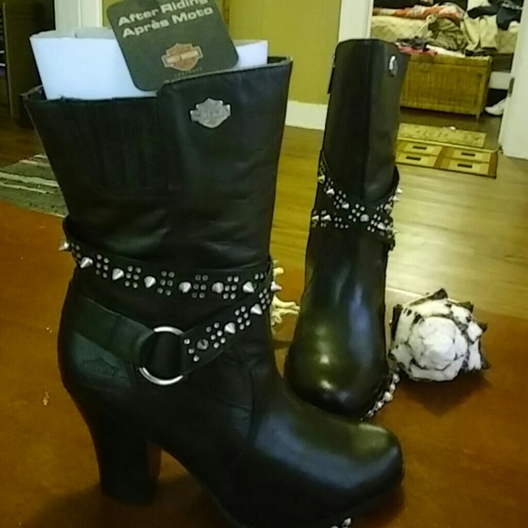 Harley Davidson Boot. Size 6 Black 254-339 -7688 - Picture 2 of 4