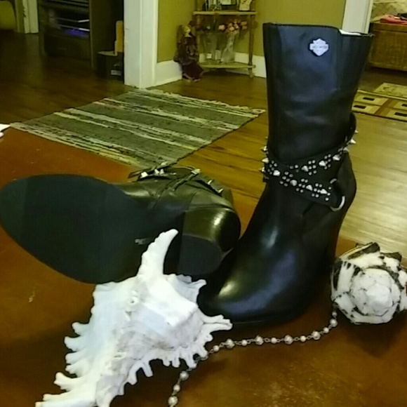 Harley Davidson Boot. Size 6 Black 254-339 -7688 - Picture 3 of 4