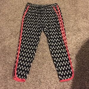 Super fun bold print track pants!