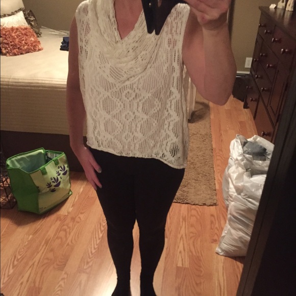 Free people cream colored tank sweater - Picture 4 of 4