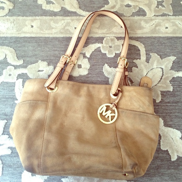 Michael Kors Tan Suede Purse
