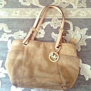 Michael Kors Tan Suede Purse
