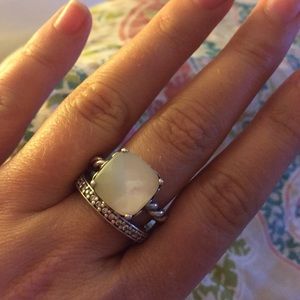 Pandora mother of pearl ring