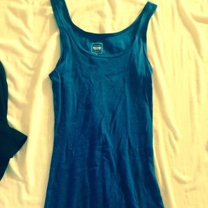 dark blue tank top