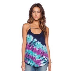 Chaser Brand Lace Up Strappy Cami