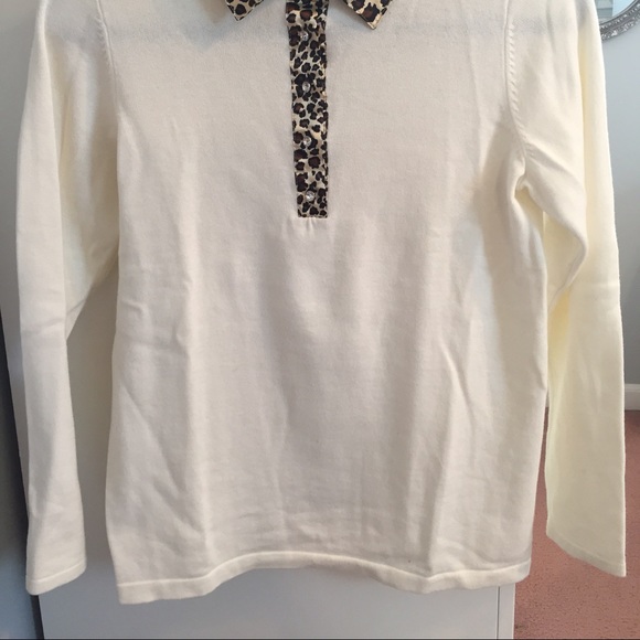 4 for $20 QUAKER FACTORY cream sweater NWOT - Picture 3 of 4