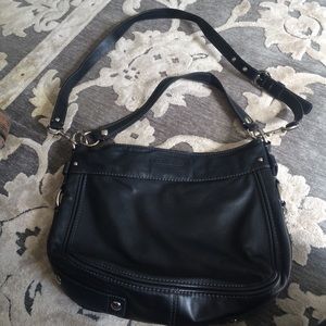 Coach Black 100% Leather Crossbody Handbag