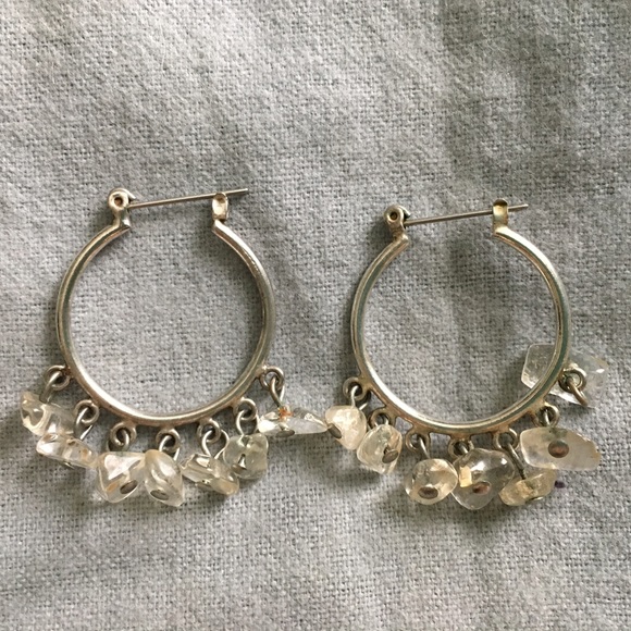 Silver hoops