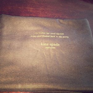 Kate Spade drawstring cloth dust bag