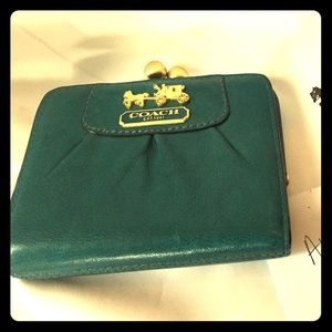 Teal Coach Wallet
