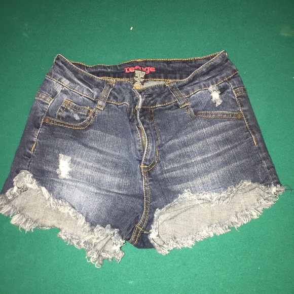 Charlotte Russe dark wash high waisted shorts