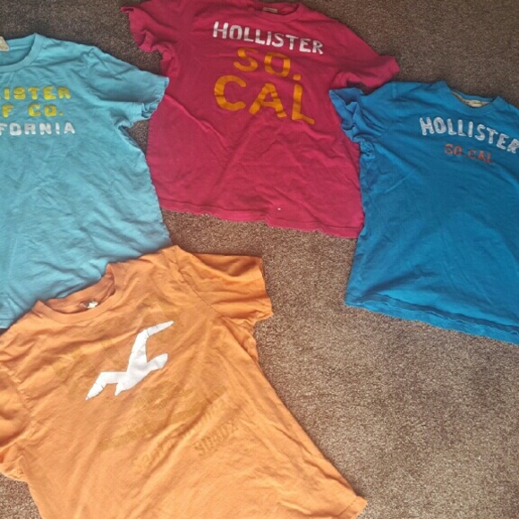LOT 4 Hollister a&f MENS muscle shirts XL