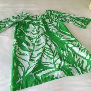 Lilly Pulitzer tunic dress, v back with tie.