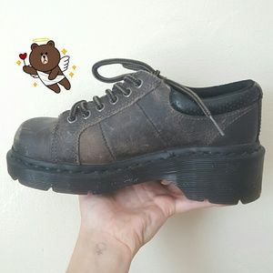 Like new Dr Martens Melissa style black 6 eye docs
