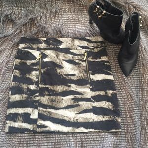 Size 4 Michael Kors Printed Mini Skirt