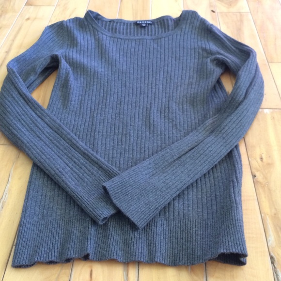 A gray sweater